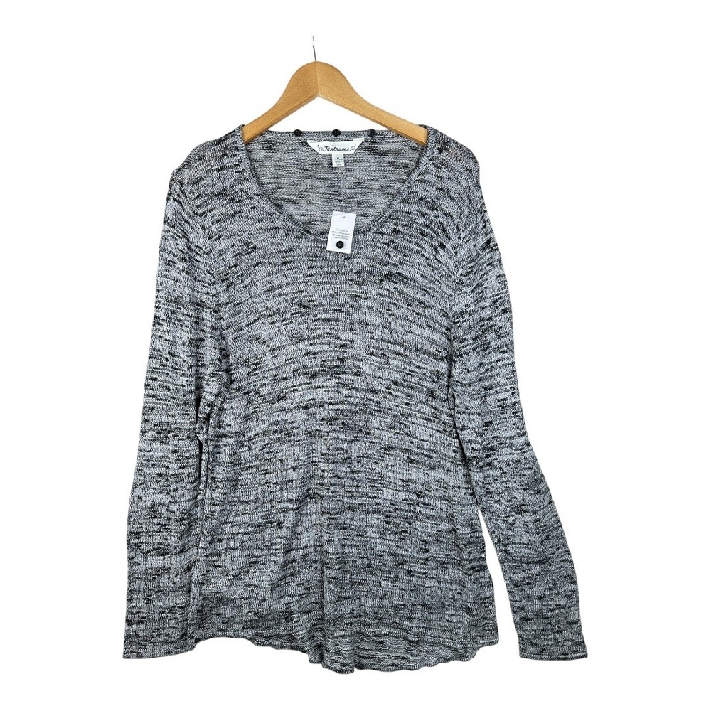New Tantrumsโ Long Sleeve Closed Knit Long Sleeve Top size XL Gray